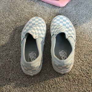 Vans low top slip-ons, checkered